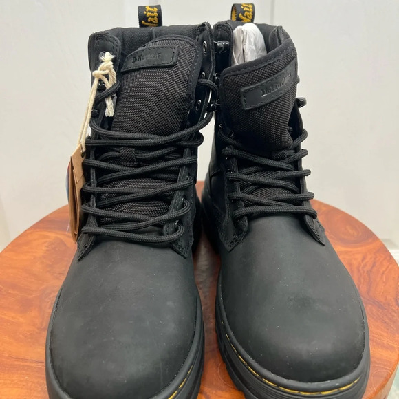 Dr. Martens Iowa Unisex Combat Boots Black Waterproof Size 4 or Womens size 5 - Picture 3 of 10